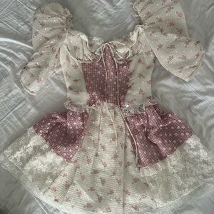 For Love And Lemons Francine mini dress